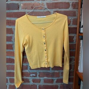 LA Relaxed Organic Rib Cardigan